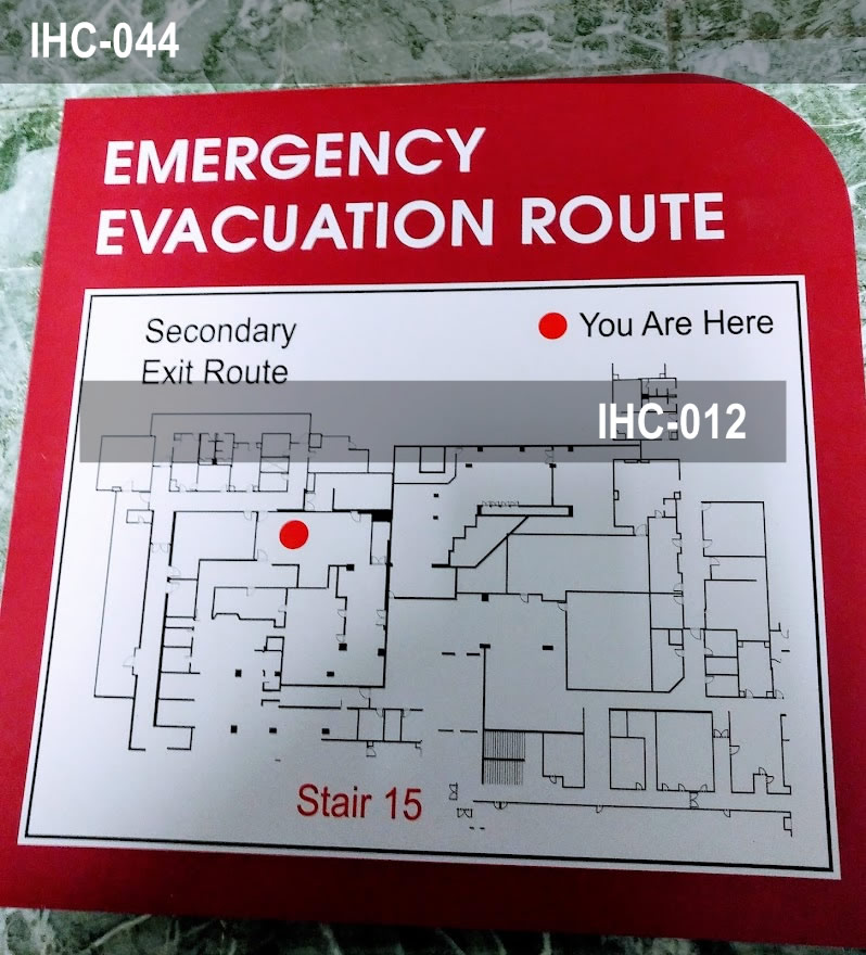 Sign, Evacuation